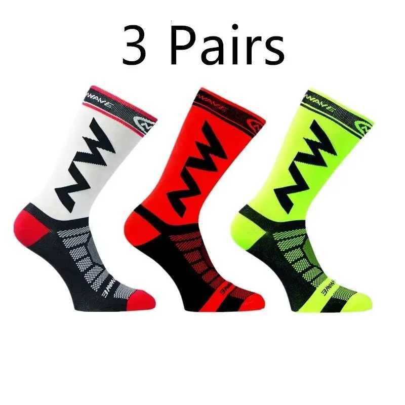 3pairs Breathable Sports Socks for Running Mountain Bike Outdoor Sport Anti-skid Shock-absorbing Thickened and Wear-resistant Z250731