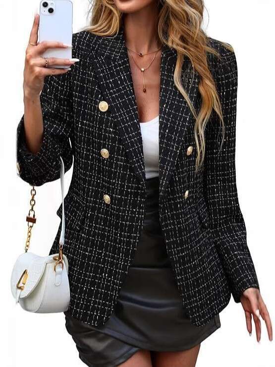 Women's Solid Color Autumn Simple New Fashion Street Style Small Blazer