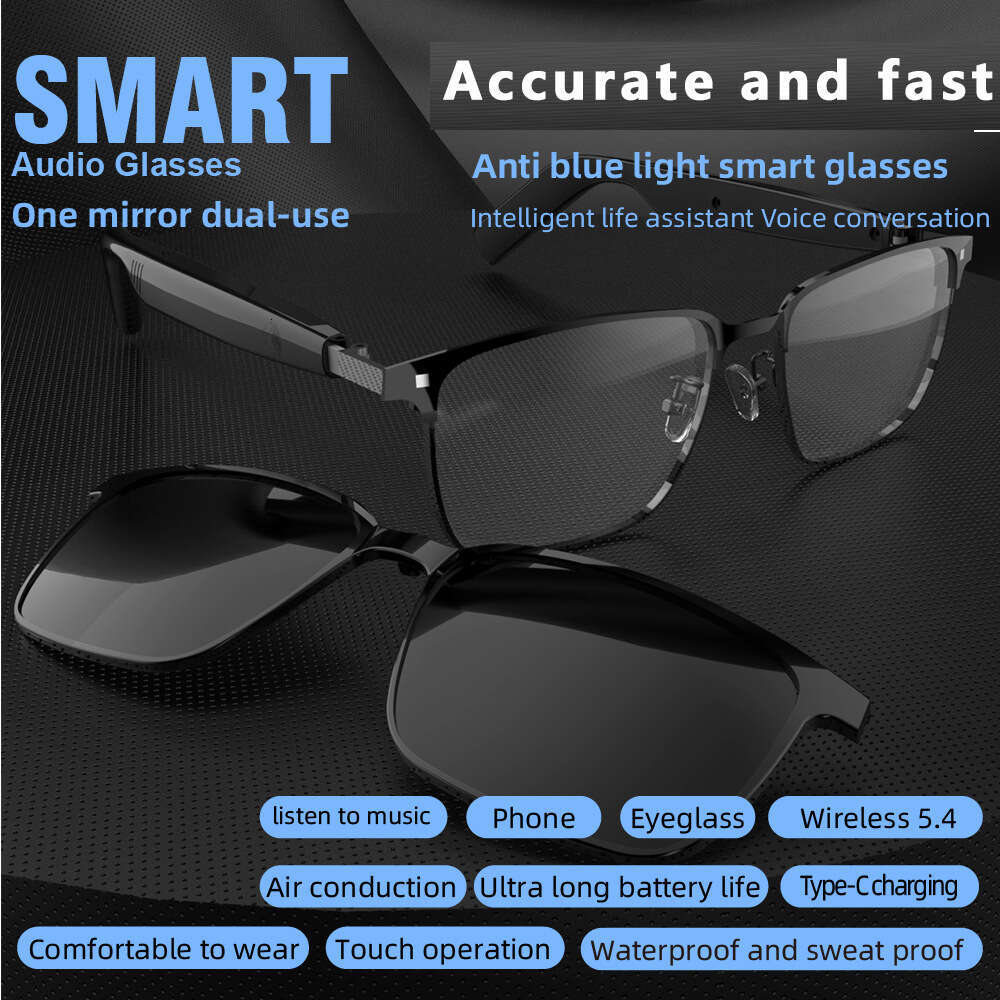 Outdoor Sports AI Smart Fashion Driving Sunglasses Travel Translation Bluetooth Headset Glasses