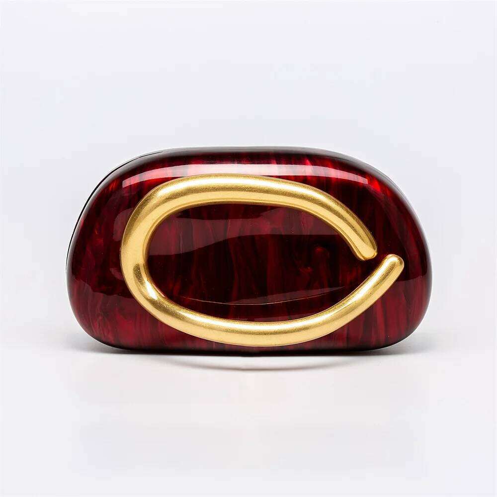 Women Big Brass Metal Name Acrylic Box Clutch Evening Bags Bridal Wedding Purses And Handbags Beach Gift Designer Purse