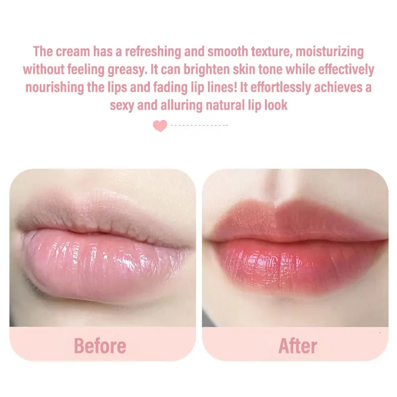 Color Care Lip Cream Mirror Hydrating Jelly Red Colored Lip Balm Fade Lip Line Anti-drying Lipstick Priming Tint Cosmetic 250730