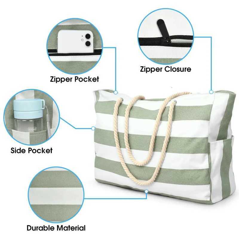 Tote Bag Large Capacity Womens Casual Practical Handbag Beach Bag Casual Travel Storage Bag Y250730