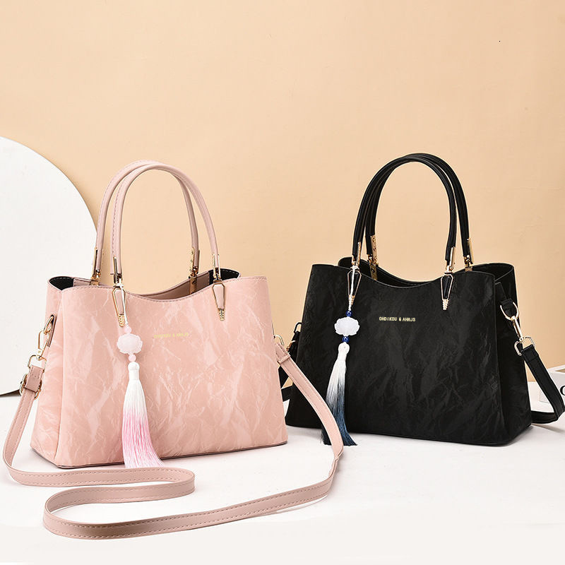 Real leather women s large bag new trend ethnic style new Chinese style women s handbag designer bag elegant shoulder crossbody bag