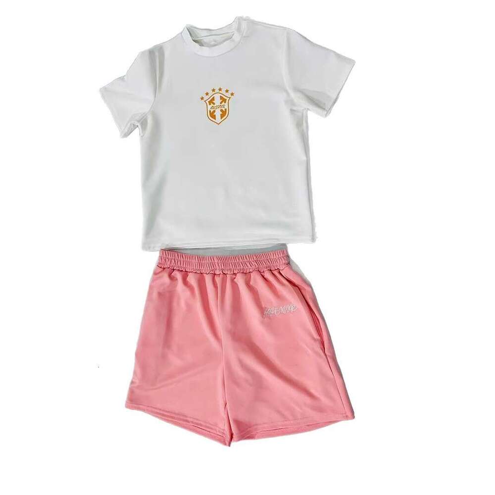 Men's casual loose multi-color beachwear short-sleeve two-piece set