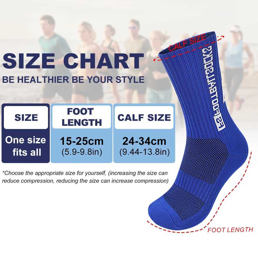 1Pair Men Women Soccer Socks Anti-Slip Socks for Soccer Football Basketball Yoga Running Trekking With Anti-Blister Pads Z250731