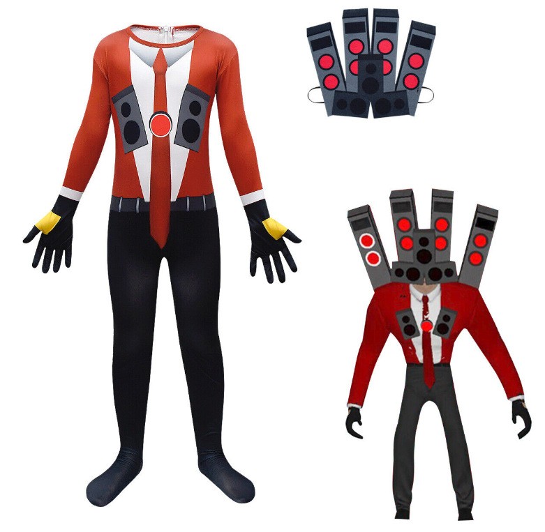 Children's Halloween TV people, photographers, toilet man, cosplay costumes, horror character restoration, party performance costumes