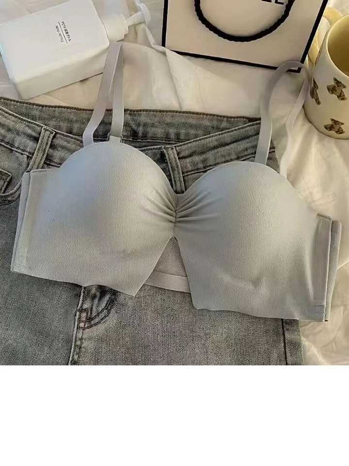 THin Section of Non-marking BreaTHable Small Breasts GaTHered Underwear WiTHout Steel Ring Small Breasts Anti-glare Bra Z250730