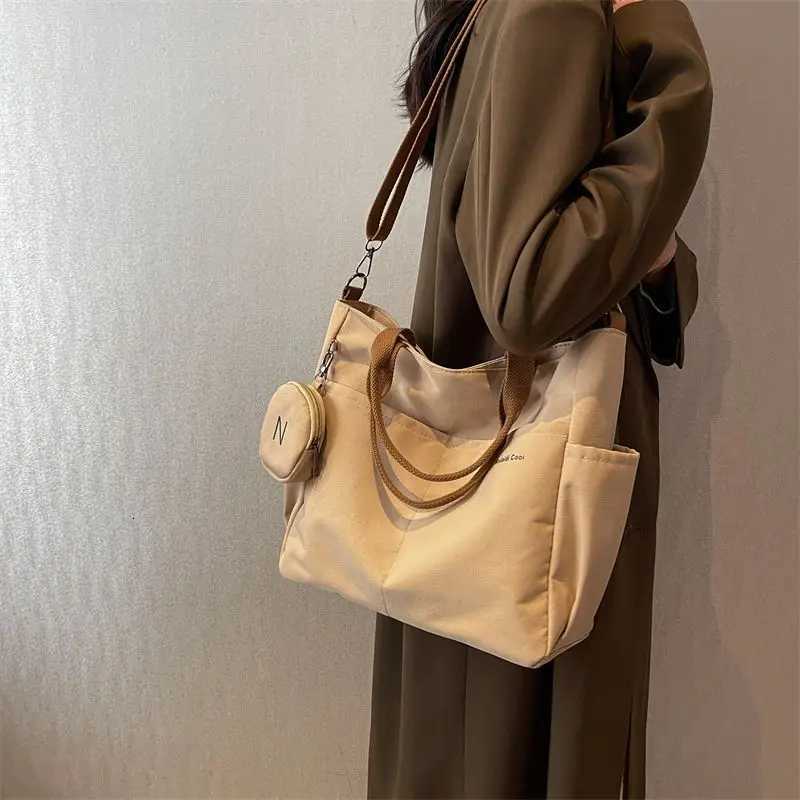 Waterproof Messenger Bag Women Preppy Student Satchels Nylon Shoulder Bag Y250730