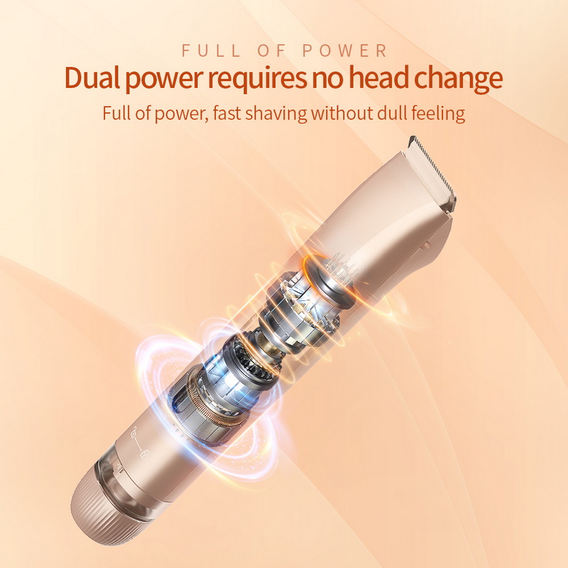 Double Head Electric Shaver Bikini Trimmer for Woman Cordless Replaceable Lady Shaver Body Groomer for Women