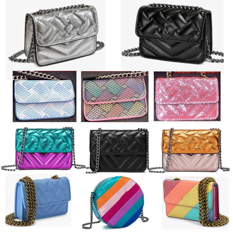 Designer Soft Leather Handbags Luxurys Chains Eagle Head Designer Color blocked crossbody bag Cross Body Purse Fashionable shoulder bag