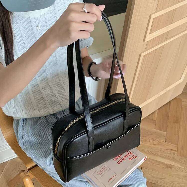 Large capacity single shoulder for women new retro underarm versatile tote bag