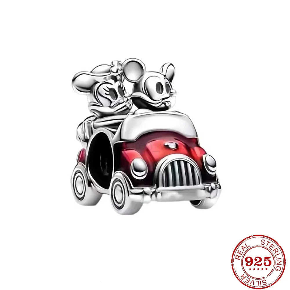 Disney New in Charm Beads Disney Cartoon Mickey Mouse Minnie Series Fit Original Bracelet DIY Pendant Bead Women Accessories Jewelry W20250814