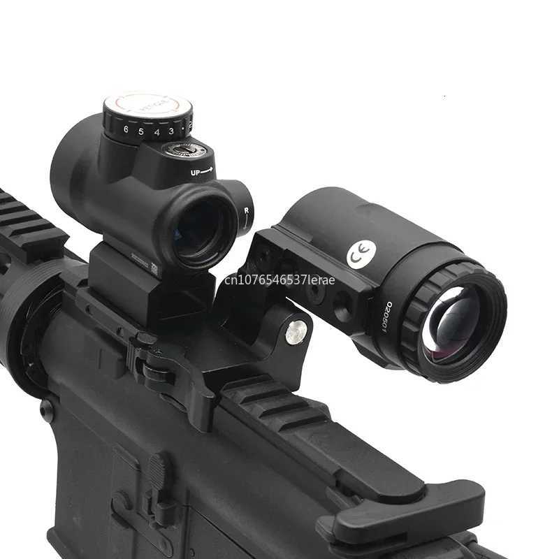 MR* HD 1X25 Red Dot Sight 2MOA/68MOA Reticle and MAG-C 3X Magnifier Combo with Full Markings for Hunting Airsoft Rifles R250730