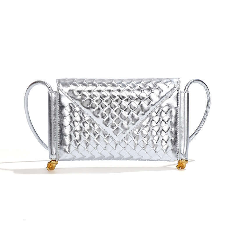 New Women 2025 Street Fashion Trend Woven Envelope Single Shoulder Crossbody Flap Phone Bag