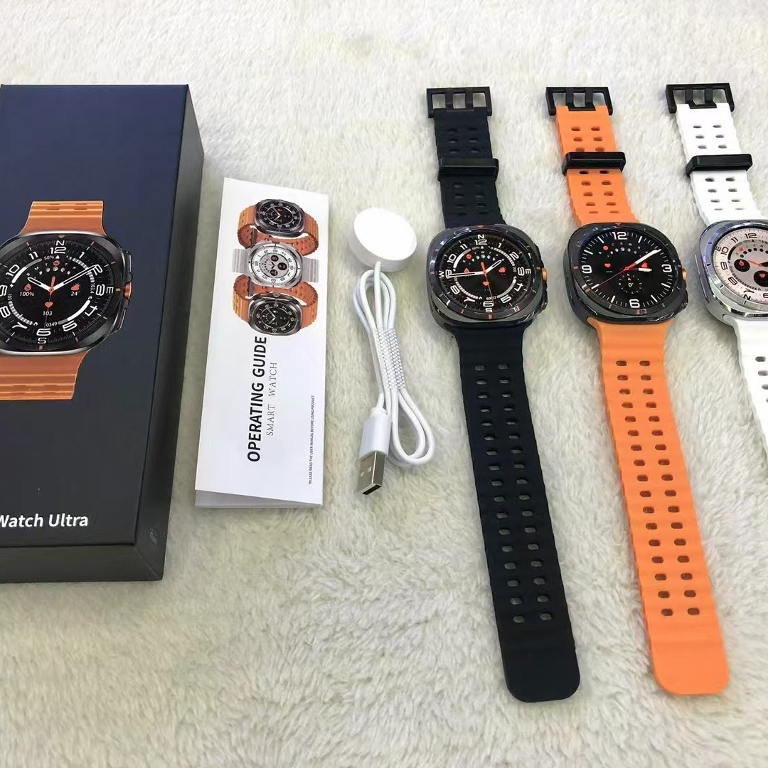 2025 newest GPS watch 7 ultra 47mm Smart Watch IP68 Waterproof Bluetooth Round garminwatch Smartwatch Map Navigation 1.43-inch AMOLED W7 Smart Watch Heart Rate SOS