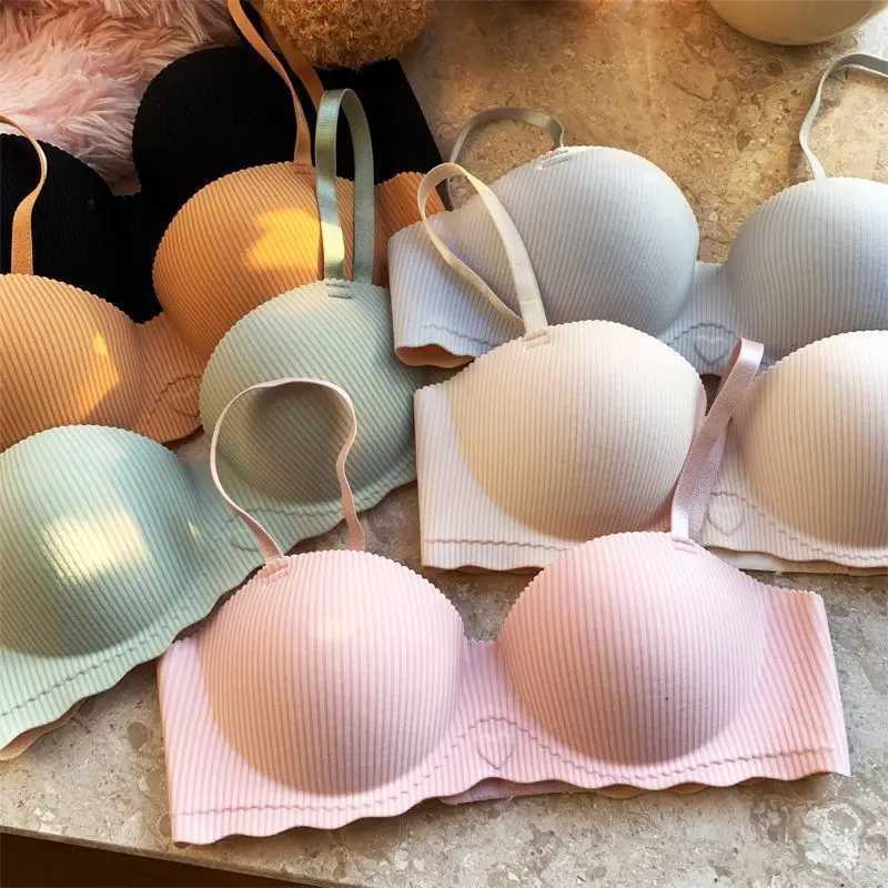 Women Seamless Bra Sexy Wireless Underwear No Steel Ring Push Up Breathable Bralette 3/4 Cup Womens Gathered Bra Lingerie Z250730