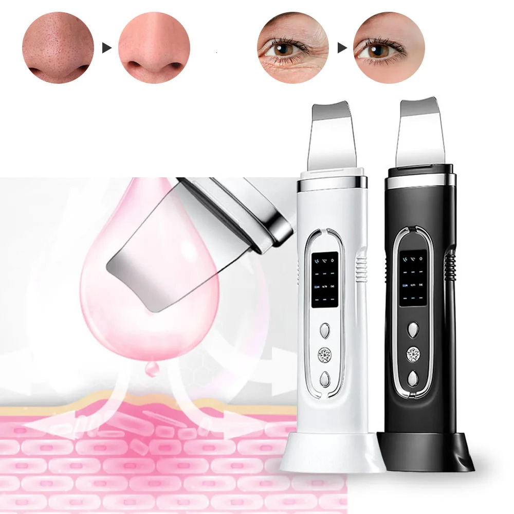Ultrasonic Skin Scrubber Electric Cleansing Pore Deep Cleanser Blackhead Remover Peeling Shovel Device BeautyMachine 250729