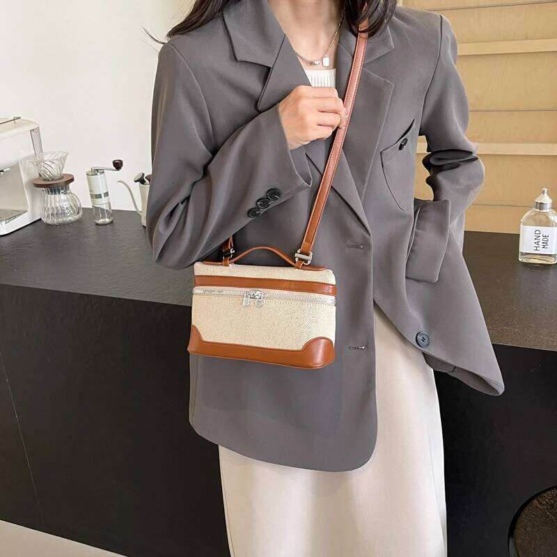 Fashion Box Women Handbags Designer Thick Canvas Shoulder Crossbody Bags Casual Spring and summer Small Purses 2025 bolso mujerluxury bag tote bag