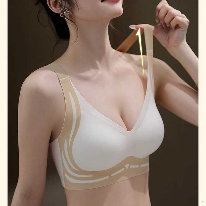 Women Seamless Push-up GaTHer Bras Seamless Plus Size Brassiere Comfort Support Adjustable Straps Brassiere for BreaTHable Bra Z250730