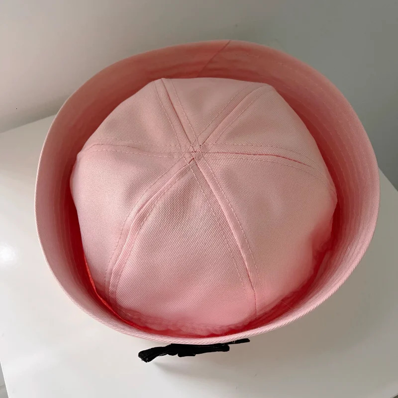 Korean Bow Knot Cute Pink Sailor Hat Flip Eaves Versatile Sweet Girl Spring and Summer JK Beret Dome Fashion Womens Cap 250730
