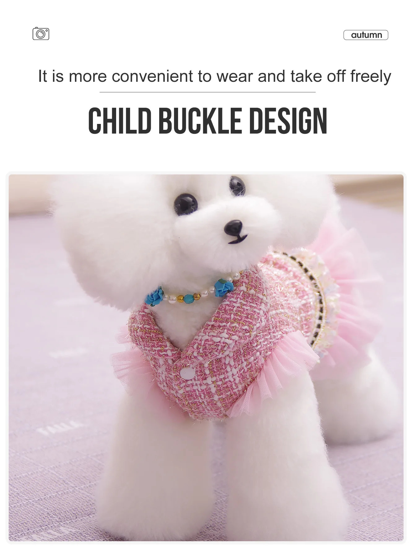 Dog clothes Princess Dress Jacket For Pets Suitable For Poodle Maltese Yorkshire Terrier In Spring And Autumn 250729