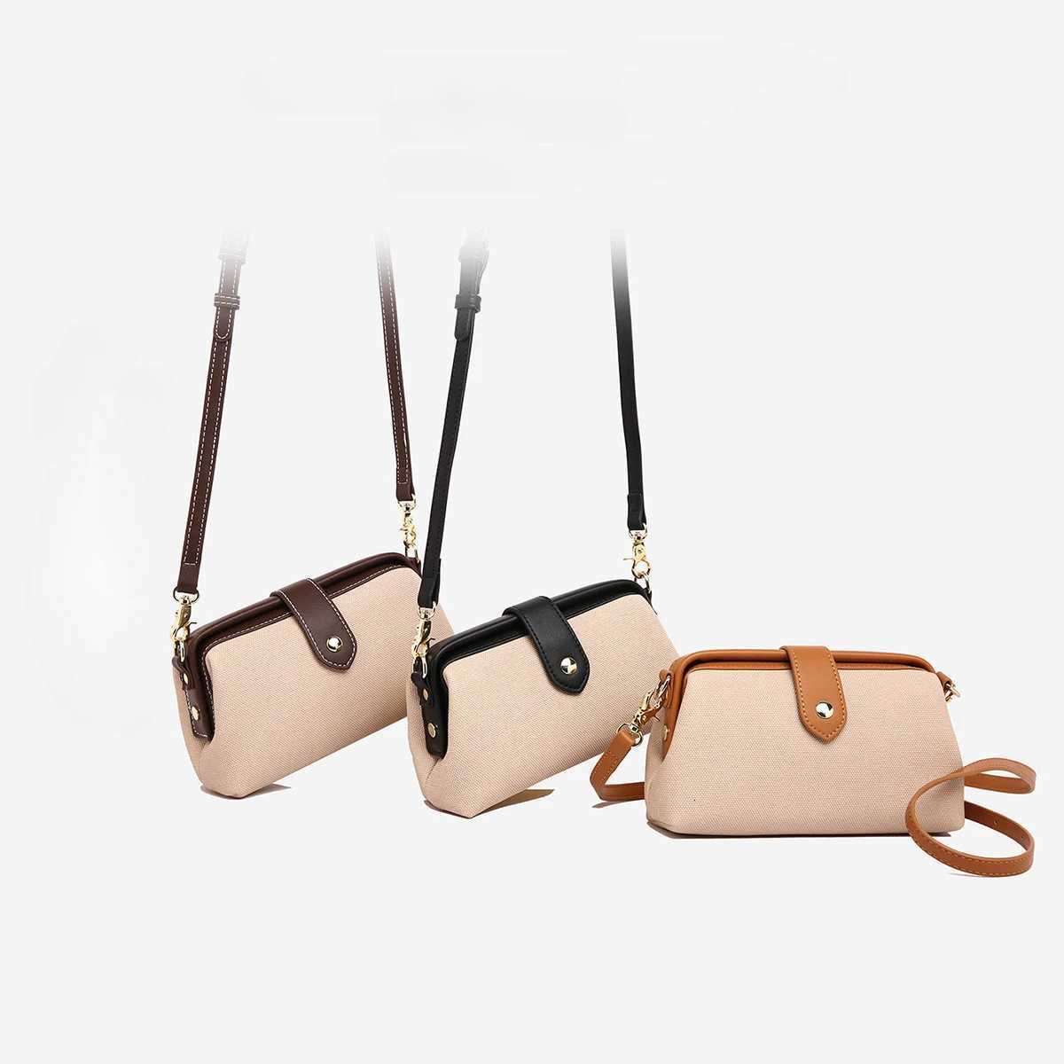 Canvas Shoulder Crossbody Bags For Women Commuter Handbags Large Capacity Versatile Shoulder Bags For Casual Daily Y250730