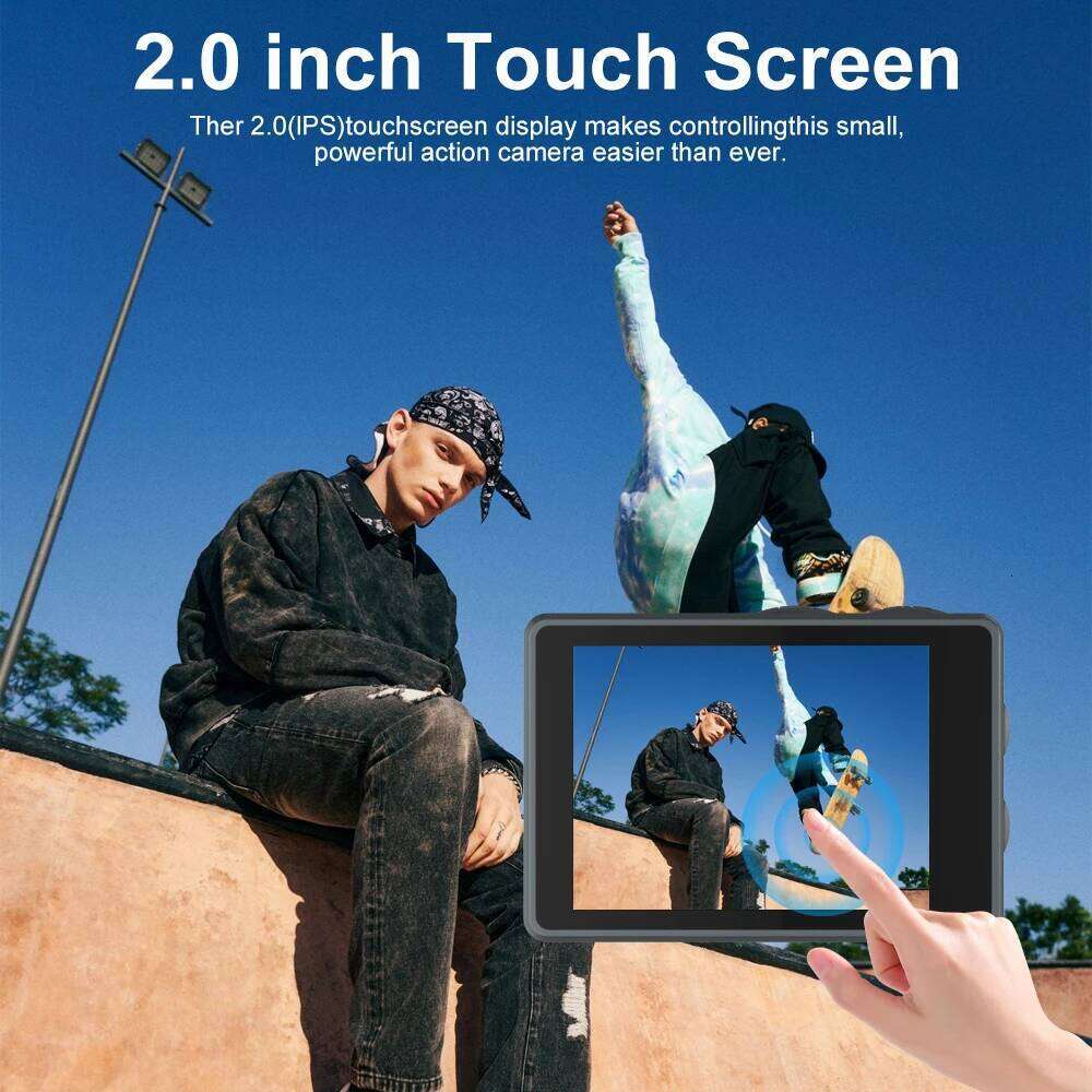 Designer Brand Niche MTR K Touch Screen X Zoom Action Cam M Waterproof Wifi Action Camera with Remote Control