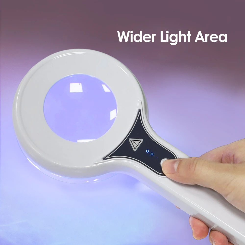Woods Lamp Skin Analyzer For Skin UV Magnifying For Beauty Testing Wood Lamp Light Skin Analysis Detection Skin Care 250729