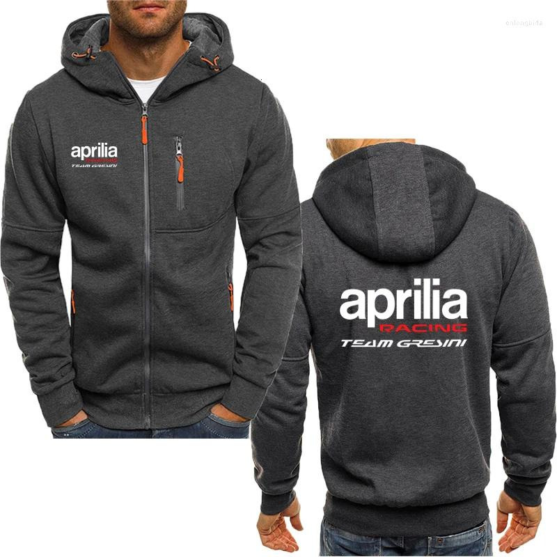 Mens Hoodies Aprilia Racing RSV4 Print Zipper Trend Leisure High Quality Harajuku Sweatshirt Pullover Tops Clothes