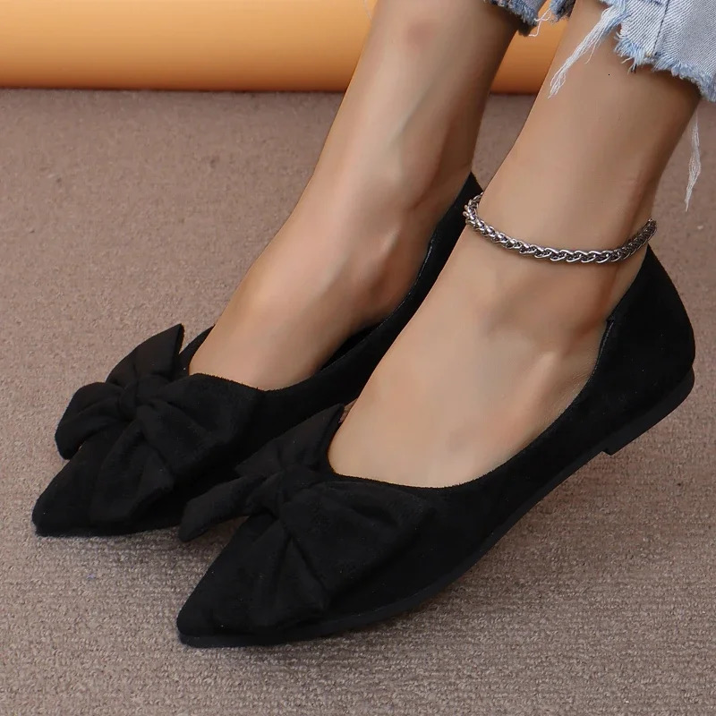 Summer Style Pointed Toe Shallow Mouth Breathable Comfortable Casual Flat Shoes Wear-resistant Non-slip Womens Loafers 250724
