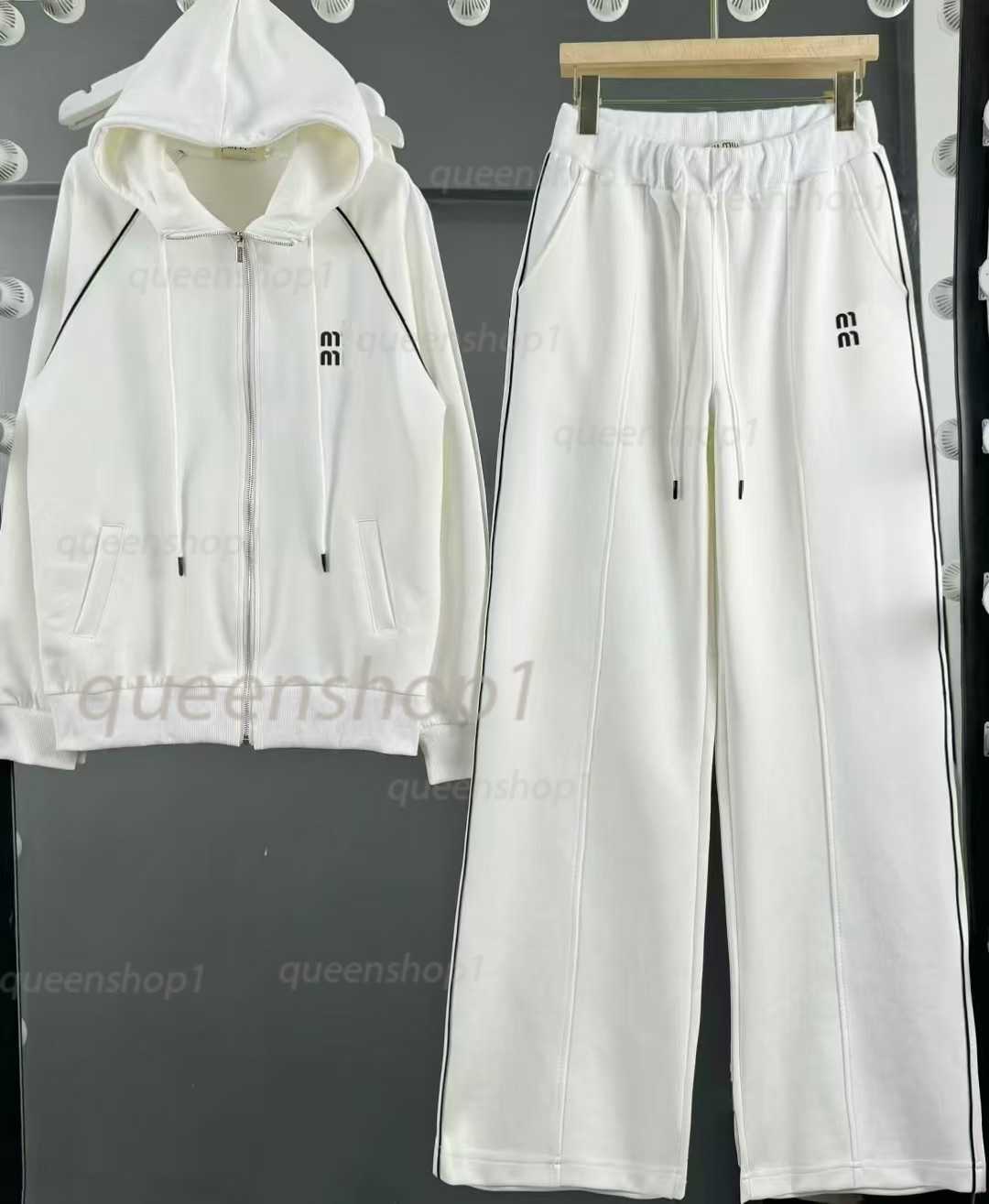 Women's Tracksuits Women Wide-leg pants Designer Tracksuits Top quality Sets For Women Outfits Hoodies embroidery 2 piece Set Tracksuits Cardigan Sporty clothing