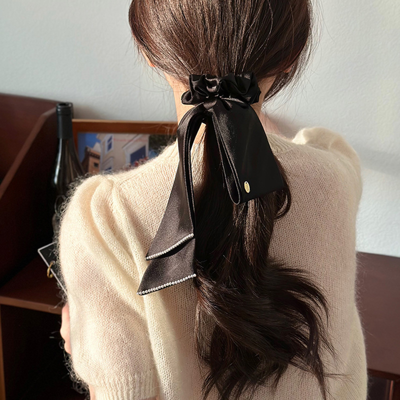 Love Knots Tie Scrunchie Elegant Solid Color Yoga Fashion Hair Accessories Womens Bow Fixed Ponytail Sports Headband 250529