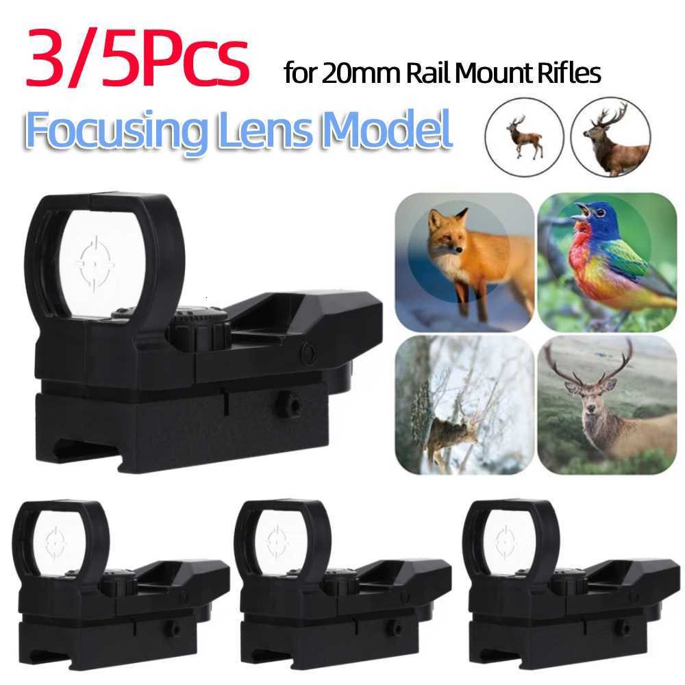 Holographic Rifle Scope ABS Green Dot Sight Scope Reflex Optics Sight Compact Sights for 20mm Rail Mount Toys R250730