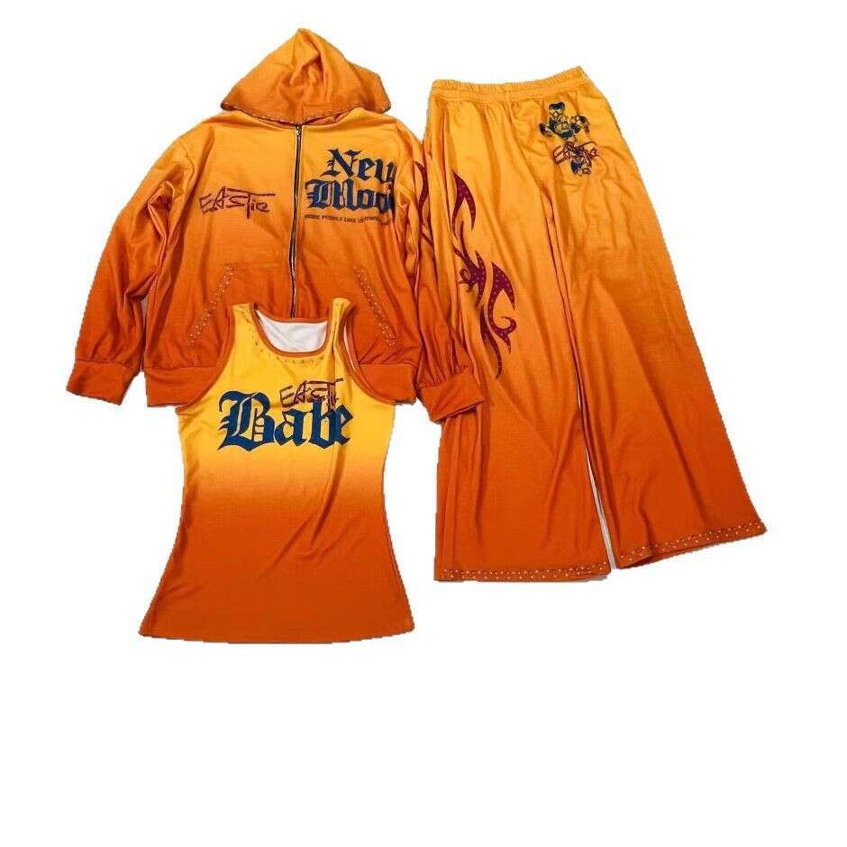 2025 Women's fashion Casual Ladies Printed Hoodie Set Sportswear