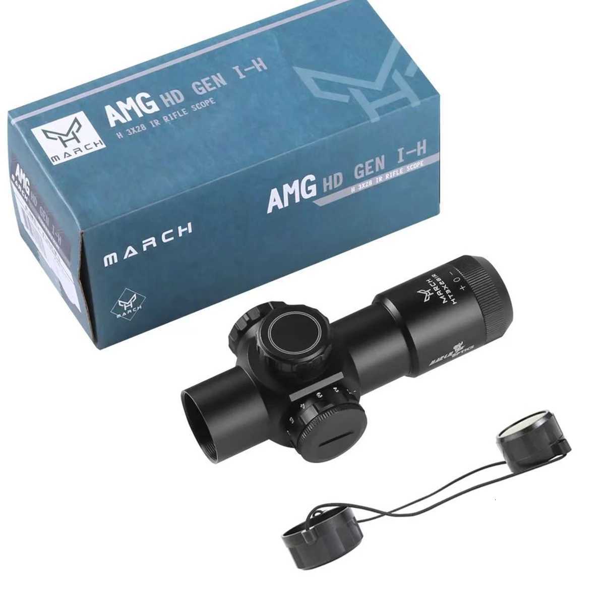 Tactical March HT 3X28IR Riflescope Optics Sight Red Green Illuminated Airsoft Outdoor Sport Hunting Shooting Sight Scope R250730