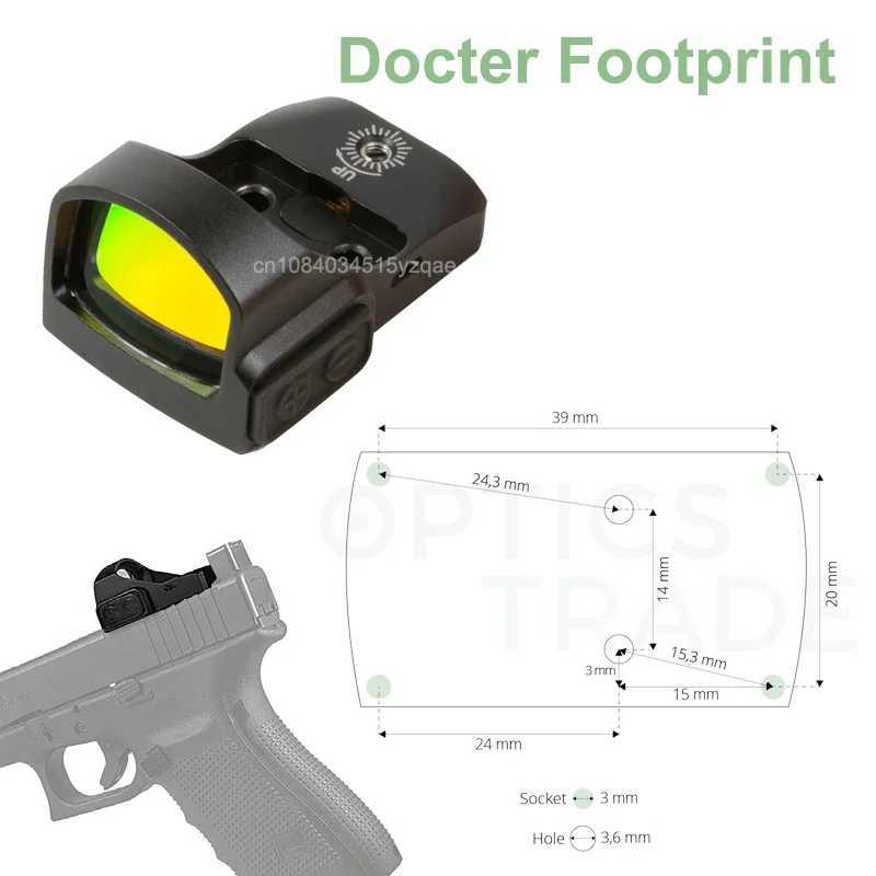 TRUGLO Tru-Tec Micro 3 MOA Red Dot Sight Compact Parallax Free Idle Auto-Off Collimator Doctor Footprint With 20mm Rail Mount R250730