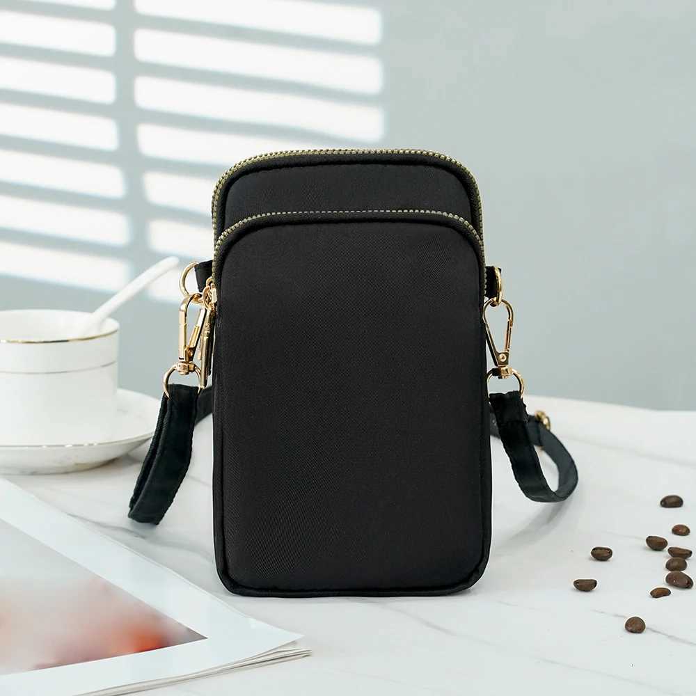 Multi-purpose Waterproof Wear-resistant Large Capacity Crossbody Bag Womens Multi-layer Zipper Neck Shoulder Mobile Phone Bag G250729