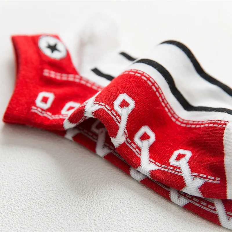 10/5/4/3/2 pairs of personalized trend socks mens shallow mouth short cotton socks thin non-slip sports socks Z250731