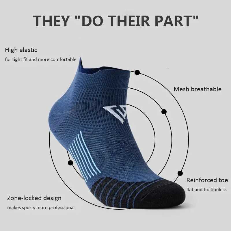 1 or 4pcs Men New Anti-sweat Sport Socks Women Gym Socks Men Breathable Cycling Socks Quick Dry Anti-friction Unisex Fitness Socks Z250731