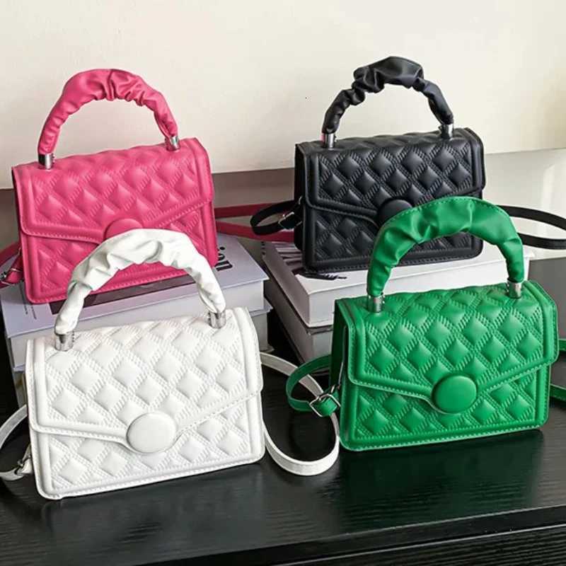 Solid Color High-quality Messenger Bag Personality Fashion Handbag One Shoulder Small Square Bag Y250730