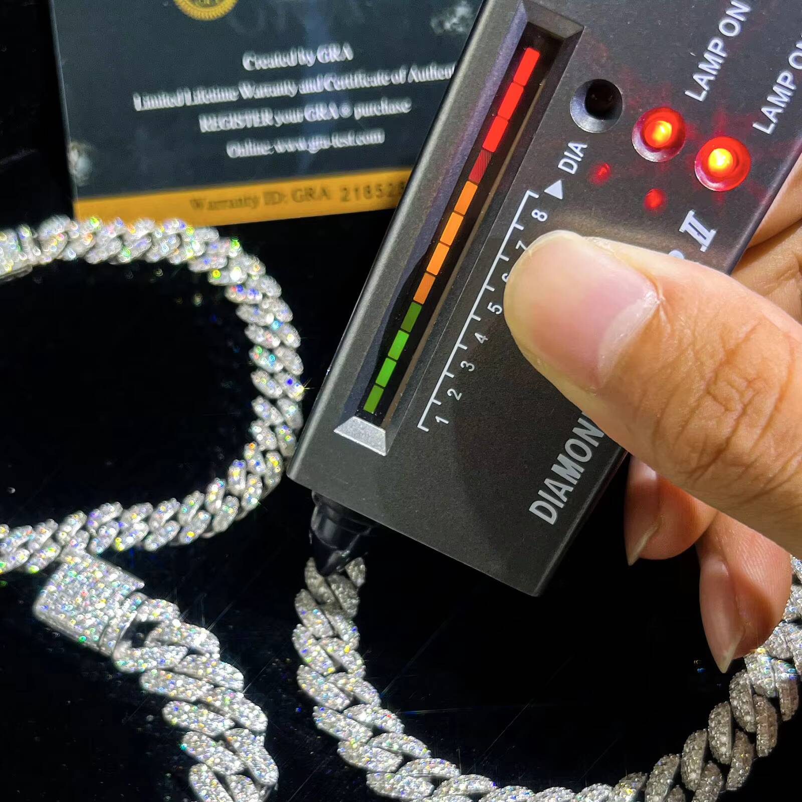 Wholesale 10mm Moissanite Flat Cuban Necklace Silver 925 Necklace Cuban Chain Shopping for Jewelry Online Party Gift for Men