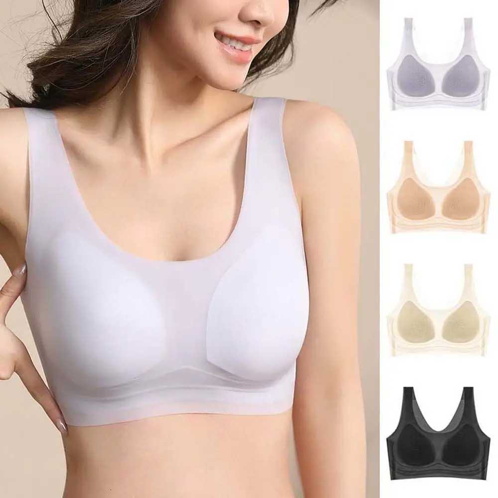 Breathable Close-fitting Wireless Deep V Bra Shockproof Traceless Push Up Underwear Lingerie Adjustable Seamless Sports Bras Z250730