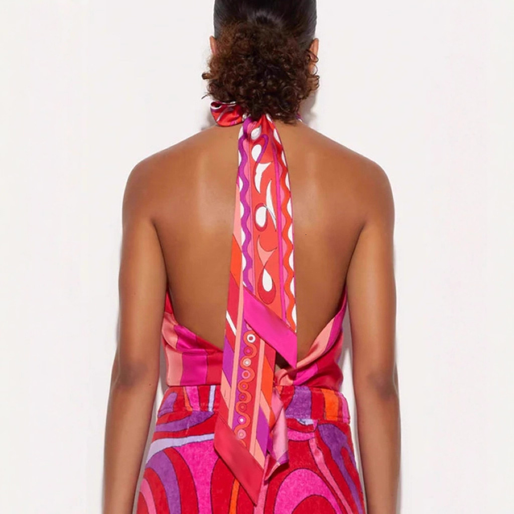 2025 New Lace-up Vacation Backless Top and Shorts Set for Women NTZ6025