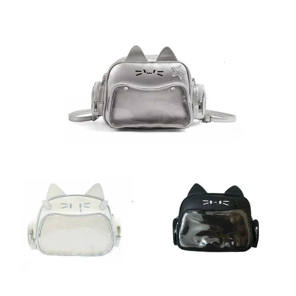 Pu KAWaii Itabag Travel Korean Clear Pocket Shoulder Bag Crossbody Bag Womens FAshion Backpacks Idol Doll Storage Bags Y250730