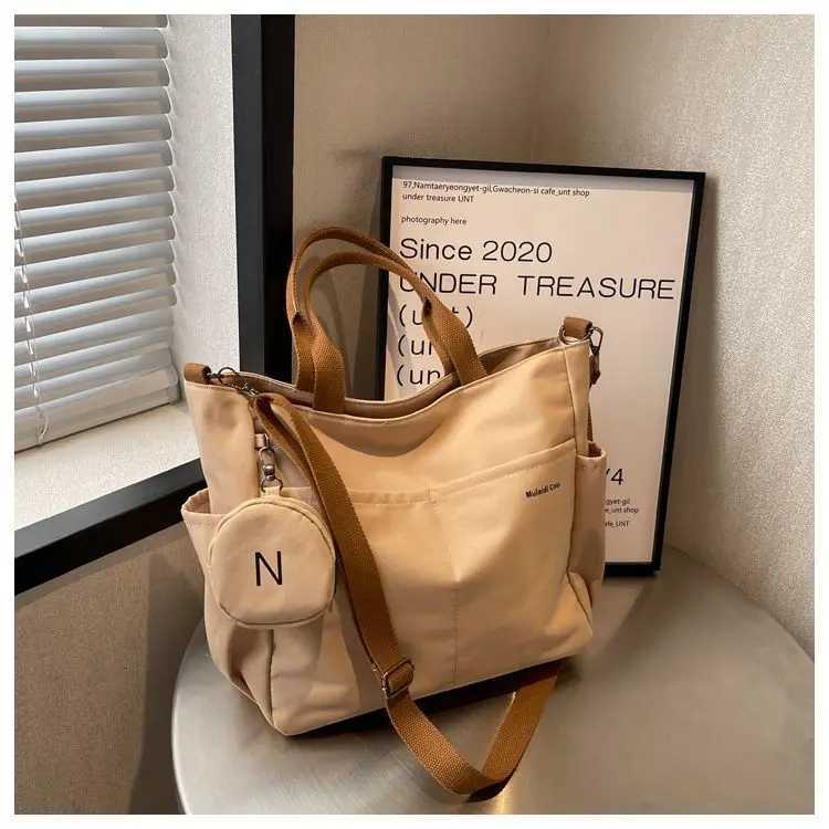 Waterproof Messenger Bag Women Preppy Student Satchels Nylon Shoulder Bag Y250730