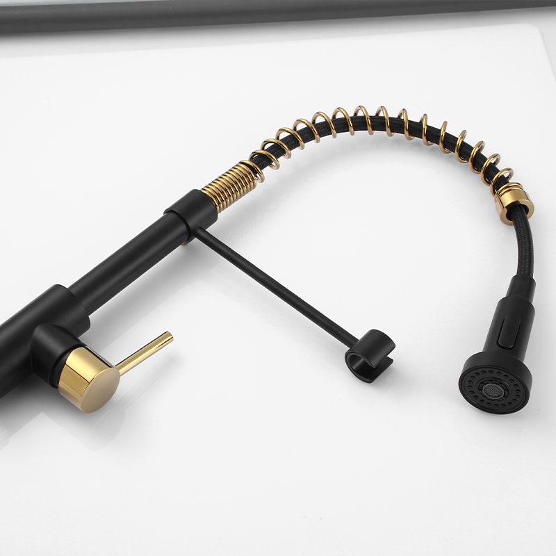 Modern Kitchen Faucet with Pull-Out Spring - Durable Design for Easy Operation