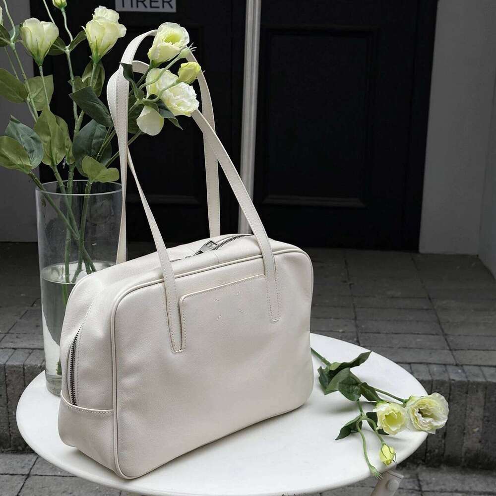 Genuine Leather Underarm Tote 2025 New Niche Design Large Capacity Cowhide Simple Fashionable Women's Handbag Shoulder Bag