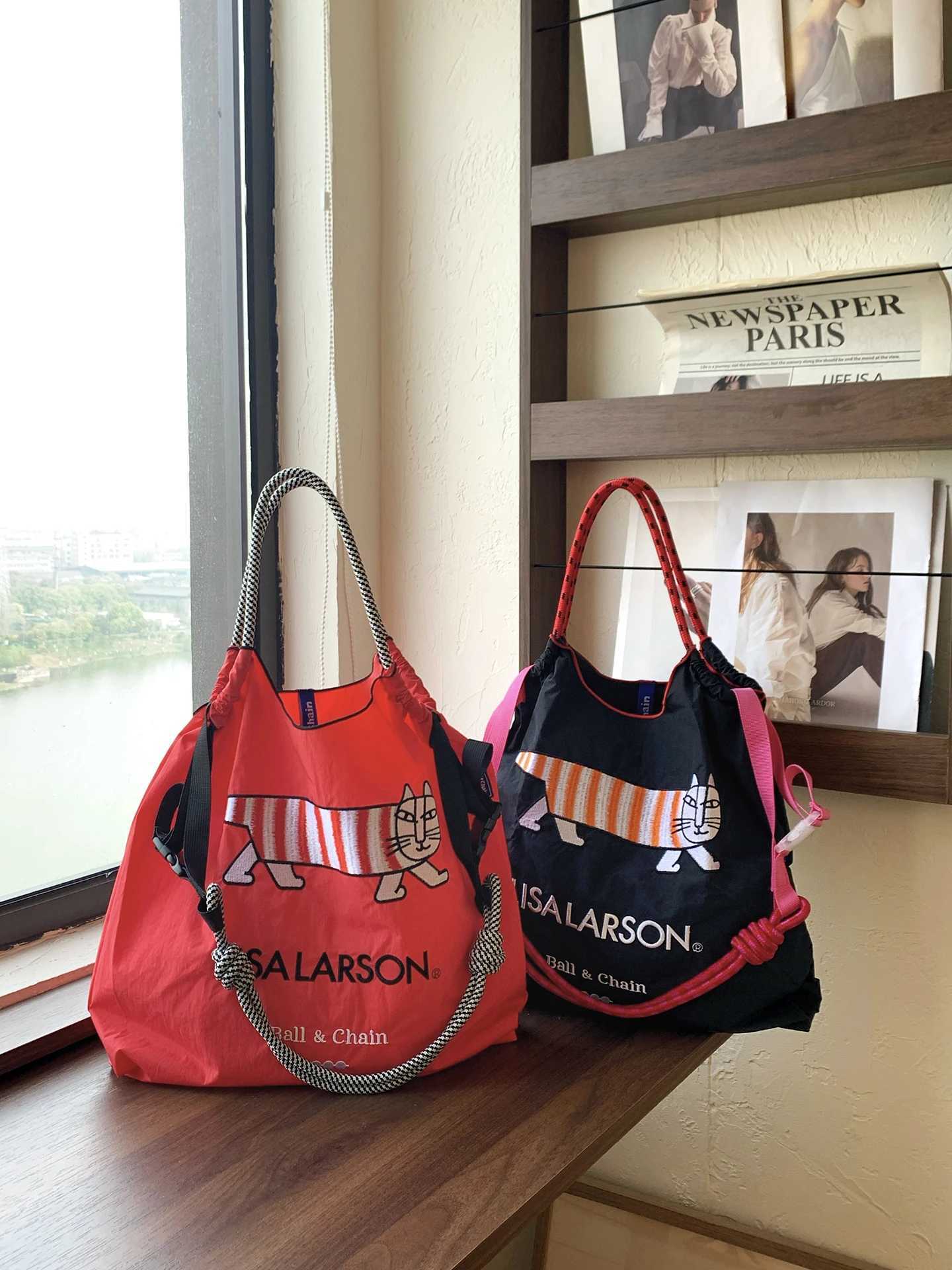 New womens tote bag large capacity shoulder bag folding storage shoulder bag suitable for embroidered cloth bag suitable for co G250729