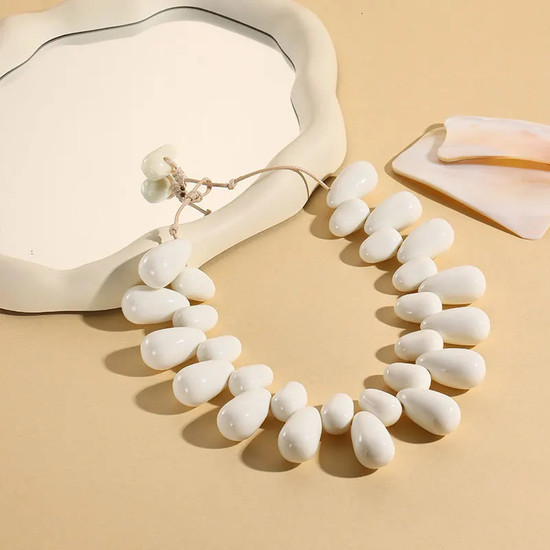 Fashion n Water Drop Resin Versatile Necklace for Women Gift Jewelry 250729