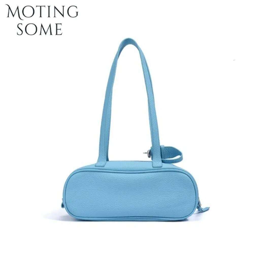 Motingsome First Layer Cowhide Bag Woman Handbag and Purse Designer Bags Summer Color Satchel Shoulder Holiday Tote 2025